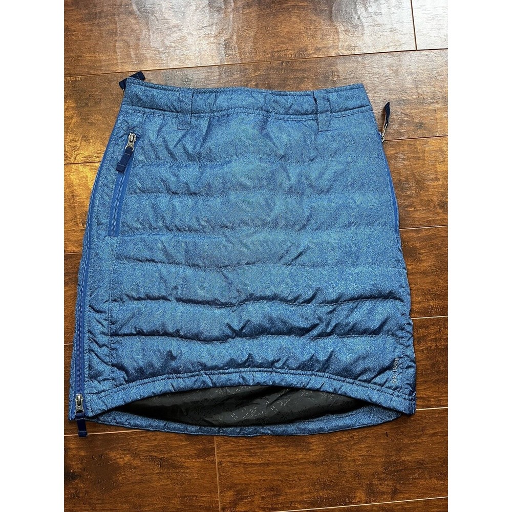 Blue Quilted Pencil Skirt - Unbranded
